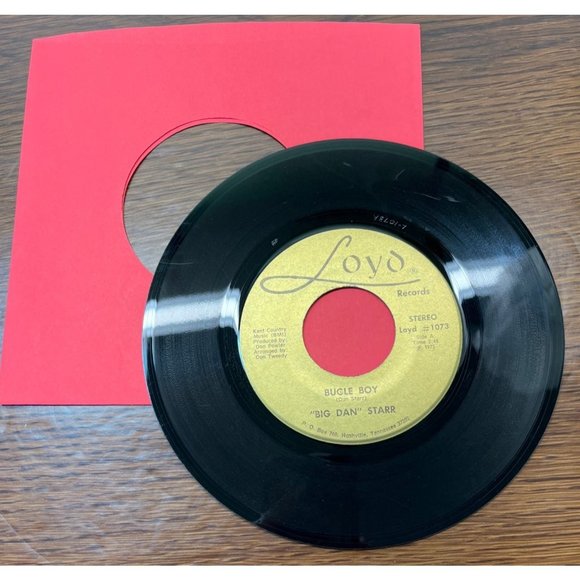 Big Dan Starr Bugle Boy / Kiss Your Teddy Bear 45 Country 1973 Loyd 1073 - Picture 3 of 4